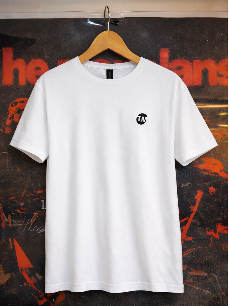 White Mercian Logo chest mark Tshirt